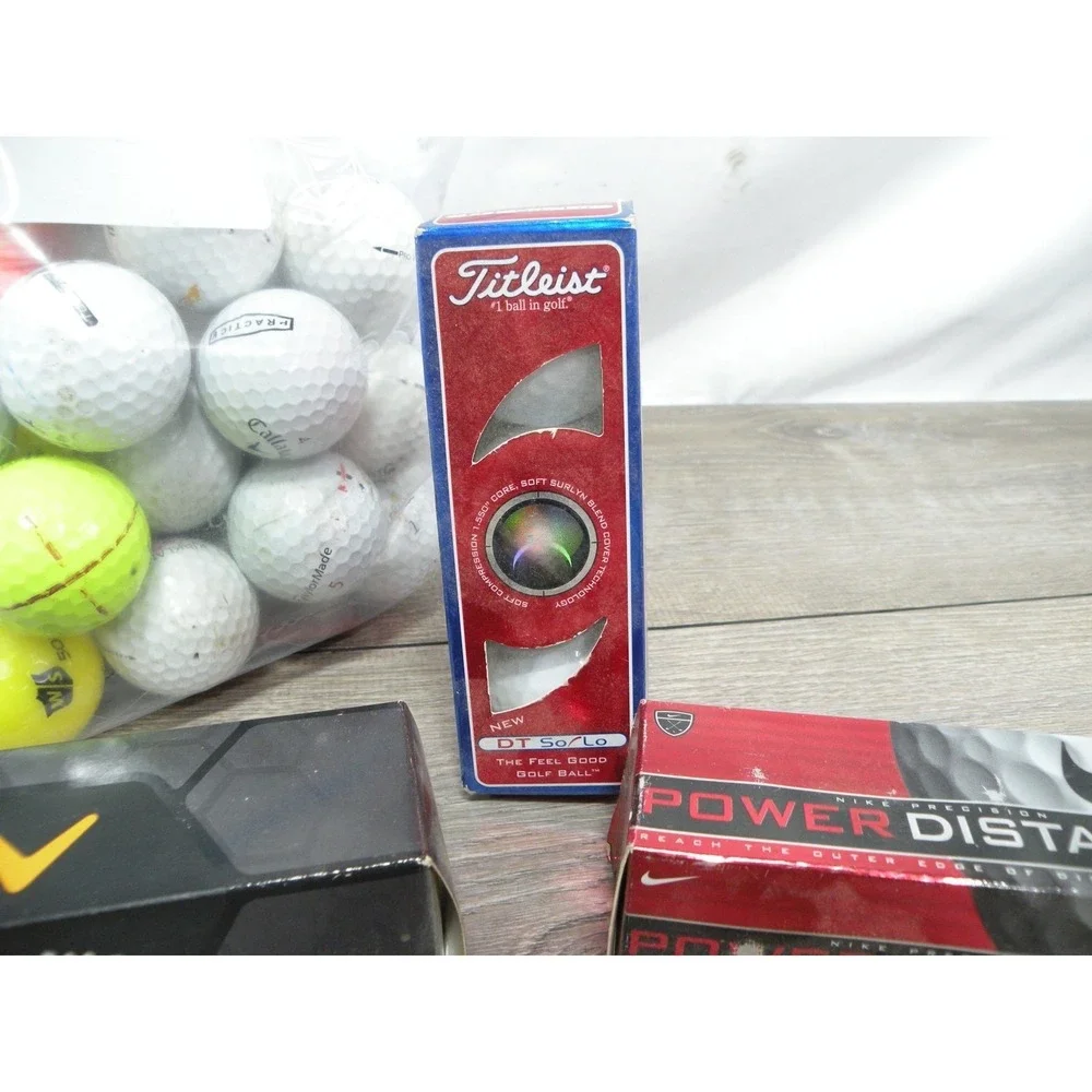 Mixed Used Golf Balls Bulk Lot w/ New Callaway Nike Titleist Sleeves